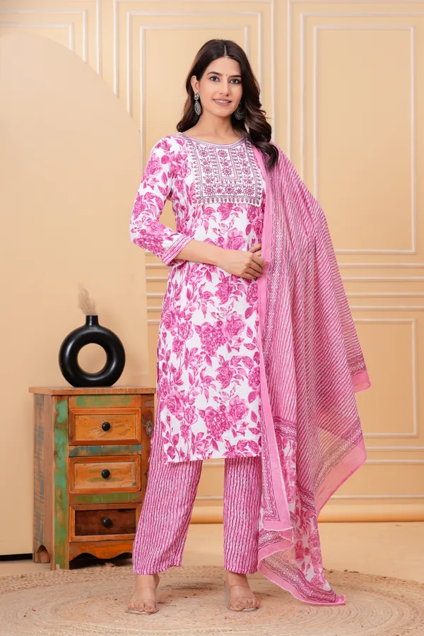 Embroidery_Kurta_Pant_Dupatta_Set_for_women