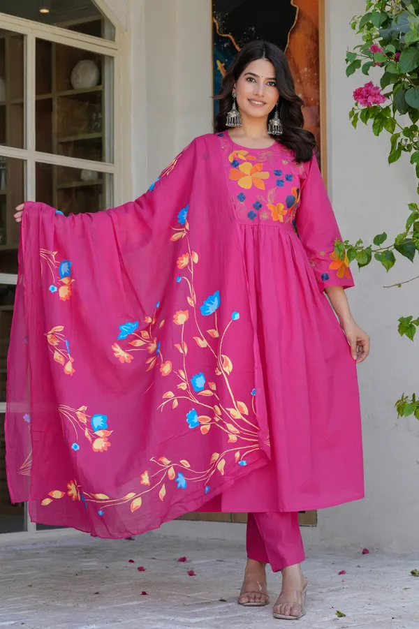Embroidery_Kurta_Pant_Dupatta_Set_for_women