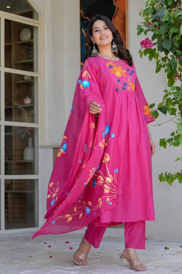 Embroidery_Kurta_Pant_Dupatta_Set_for_women