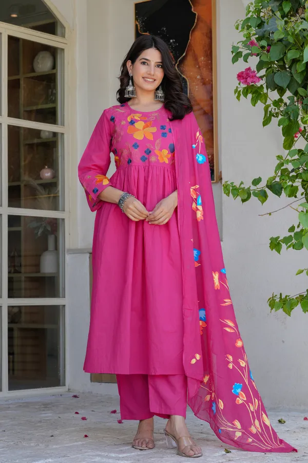 Embroidery_Kurta_Pant_Dupatta_Set_for_women