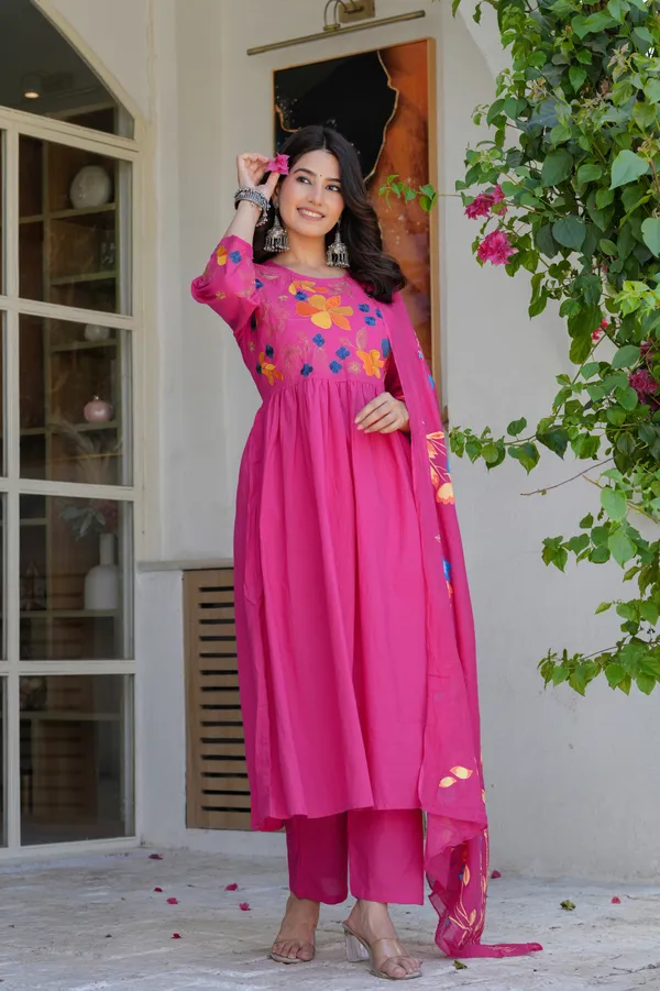 Embroidery_Kurta_Pant_Dupatta_Set_for_women