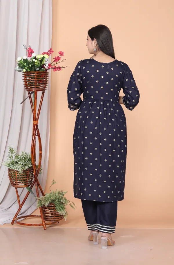 Blue_Rayon_Embroidery_Kurta_Pant_Dupatta_Set_For_Women