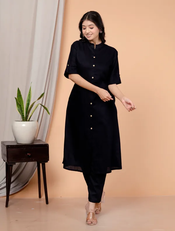Rayon_Blue_Ethnic_Kurta_and_Pant_Set_For_Women