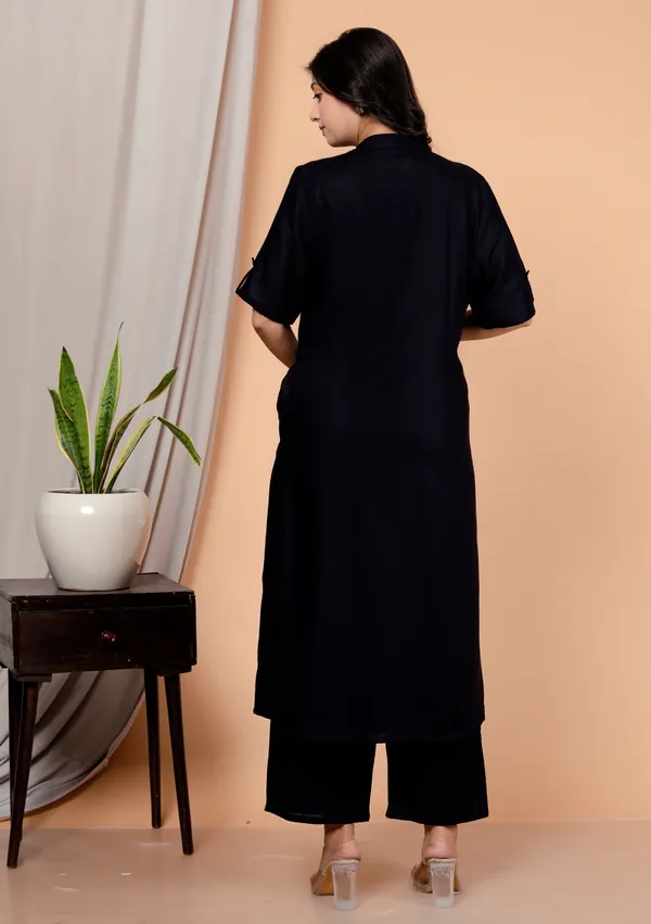 Rayon_Blue_Ethnic_Kurta_and_Pant_Set_For_Women