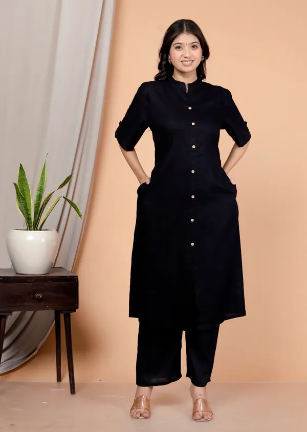 Rayon_Blue_Ethnic_Kurta_and_Pant_Set_For_Women