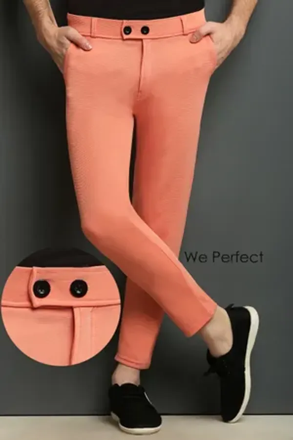 Pink-Orange_Slim_Fit_Casual_Formal_Trousers_For_Men_(Pack_Of_2)