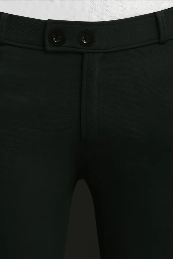 Green_Slim_Fit_Casual_Formal_Trousers_For_Men