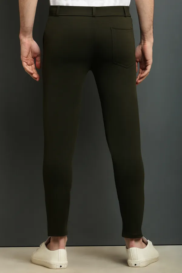 Green_Slim_Fit_Casual_Formal_Trousers_For_Men