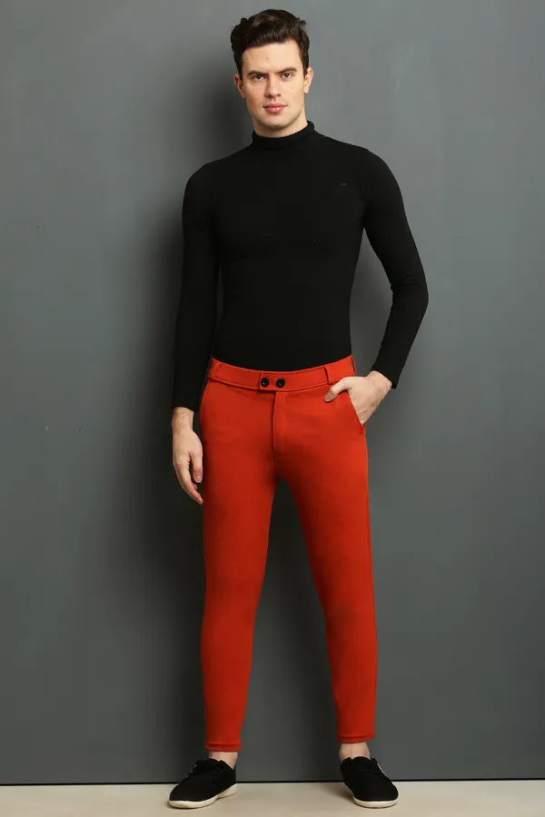 Orange_Slim_Fit_Casual_Formal_Trousers_For_Men