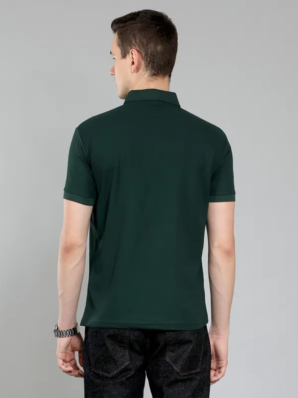 METRONAUT_Self_Design_Men_Polo_Neck_Pink,_Green_T-Shirt