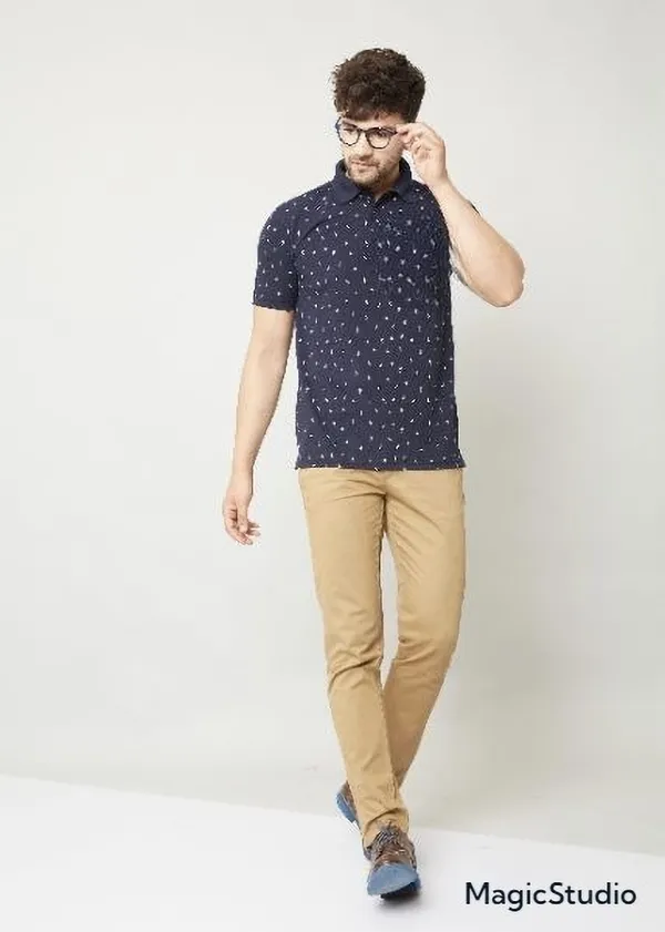 Printed_Men_Polo_Neck_Blue_T-Shirt