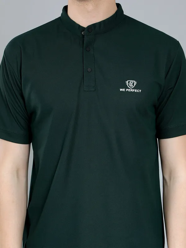We_Perfect_Solid_Men_V_Neck_Green,_Grey_T-Shirt_-Pack_Of_2