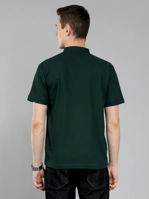We_Perfect_Solid_Men_V_Neck_Green,_Maroon_T-Shirt_-Pack_Of_2