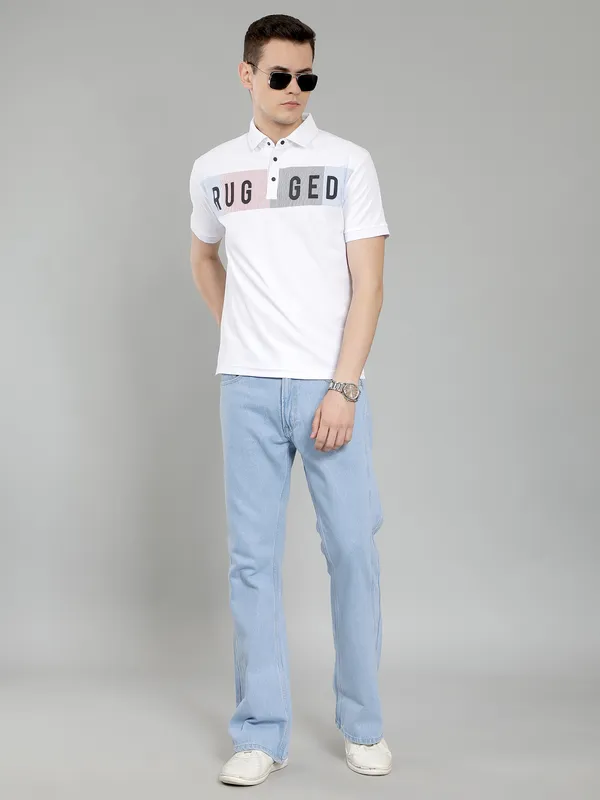 We_Perfect_Typography_Men_Polo_Neck_White_T-Shirt