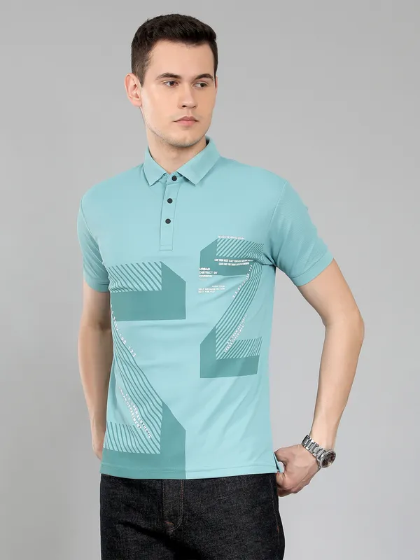 We_Perfect_Typography_Men_Polo_Neck_Blue_T-Shirt