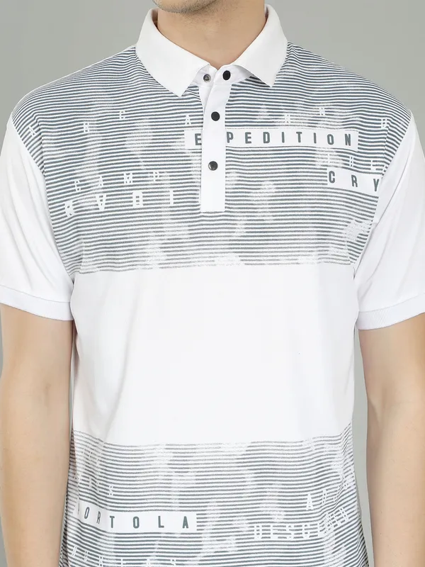 We_Perfect_Typography_Men_Polo_Neck_White_T-Shirt