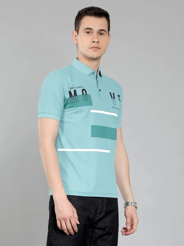 We_Perfect_Typography_Men_Polo_Neck_Blue_T-Shirt