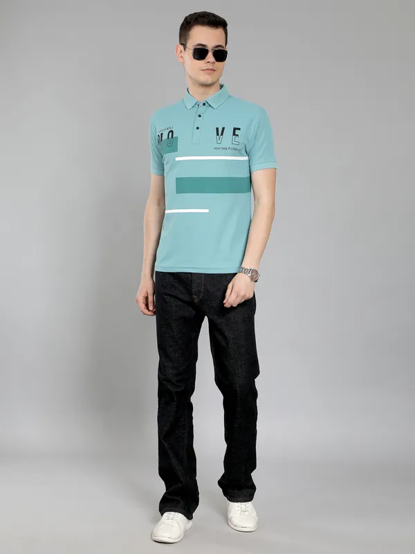 We_Perfect_Typography_Men_Polo_Neck_Blue_T-Shirt