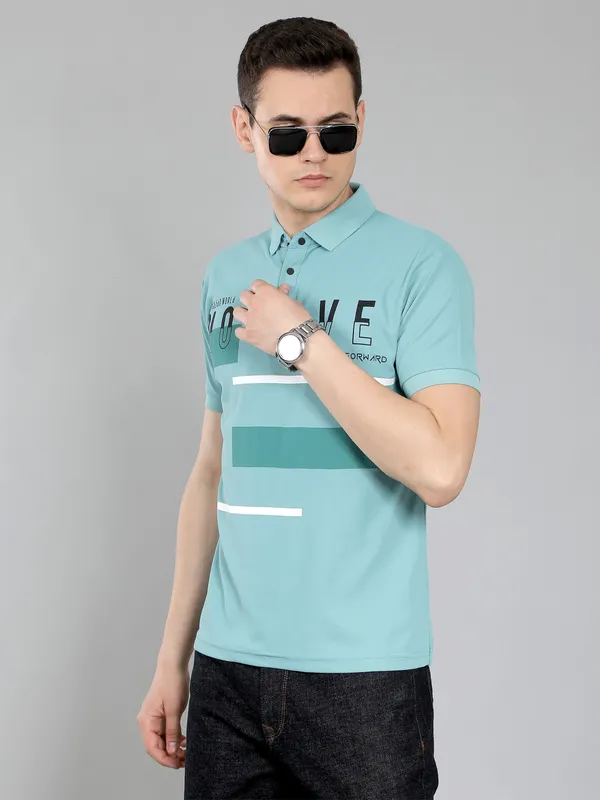 We_Perfect_Typography_Men_Polo_Neck_Blue_T-Shirt