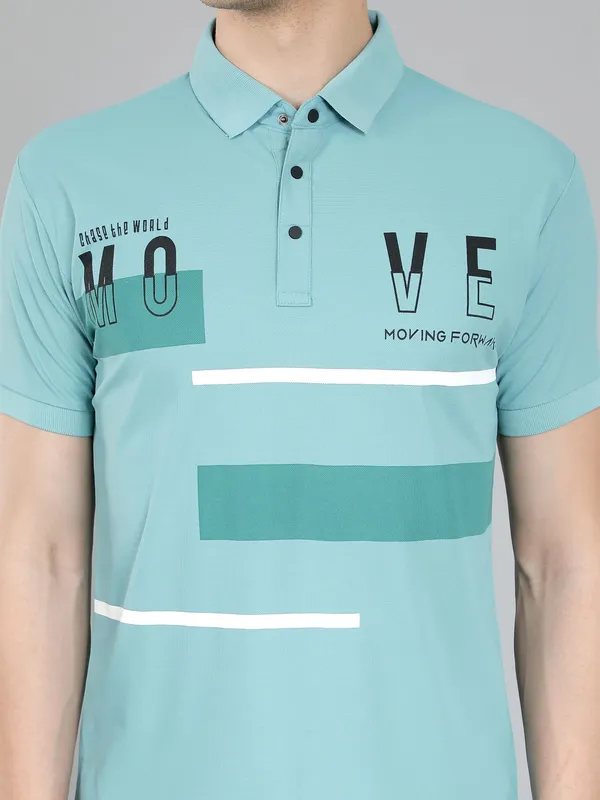 We_Perfect_Typography_Men_Polo_Neck_Blue_T-Shirt