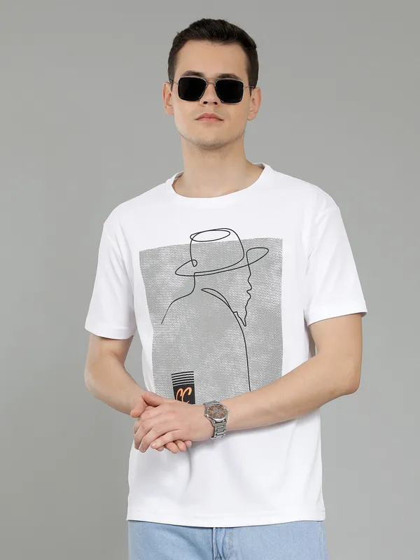 We_Perfect_Printed_Men_Round_Neck_White_T-Shirt
