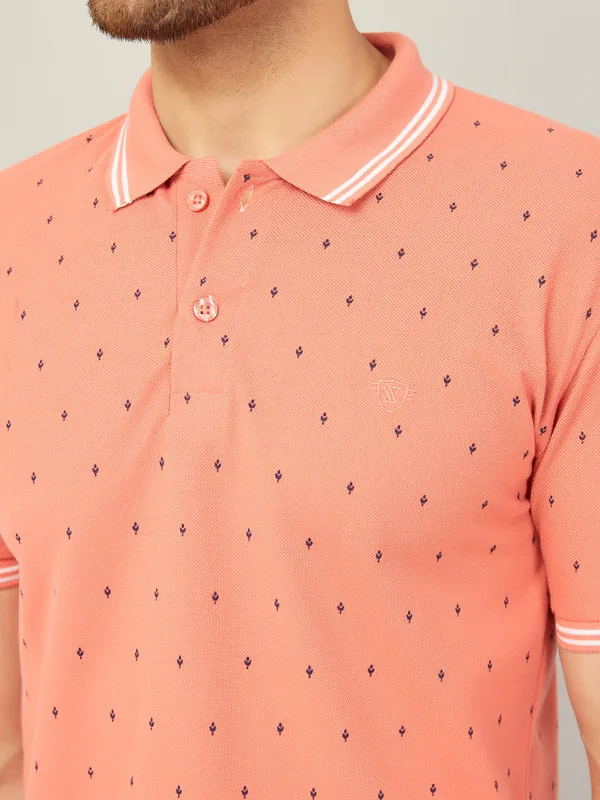 We_Perfect_Printed_Men_Polo_Neck_Pink_T-Shirt