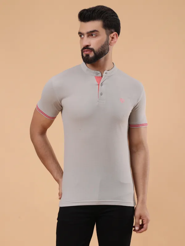 We_Perfect_Printed_Men_Polo_Neck_Grey_T-Shirt