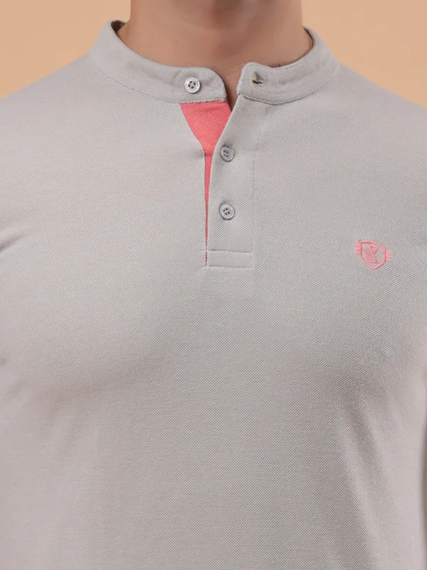 We_Perfect_Printed_Men_Polo_Neck_Grey_T-Shirt