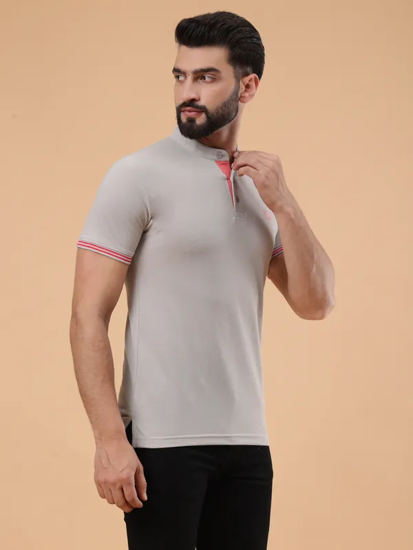 We_Perfect_Printed_Men_Polo_Neck_Grey_T-Shirt