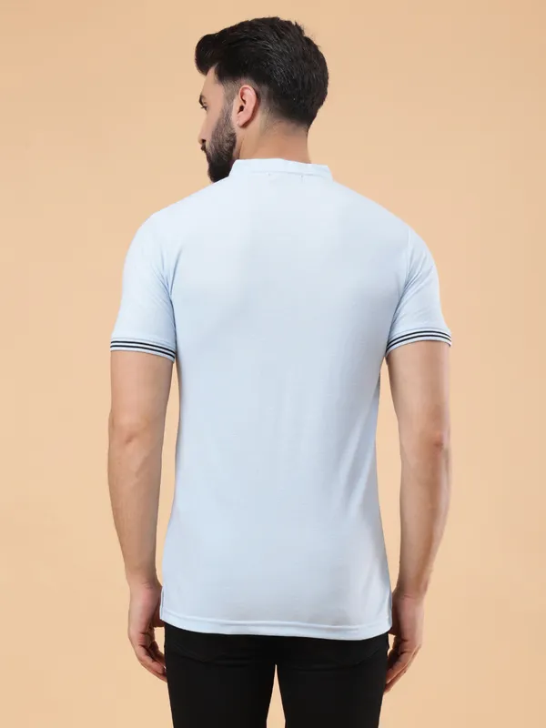 We_Perfect_Printed_Men_Polo_Neck_Light_Blue_T-Shirt