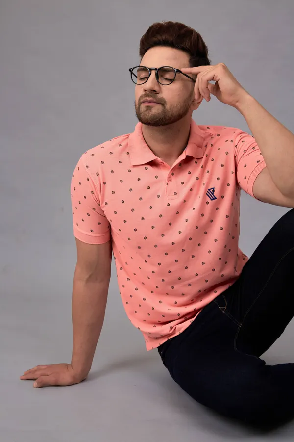 Printed_Men_Polo_Neck_Pink_T-Shirt