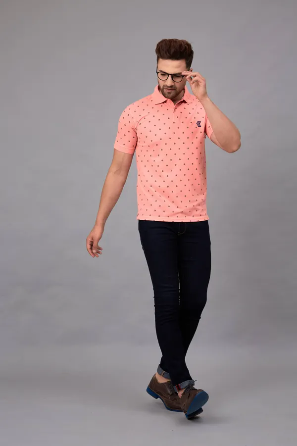 Printed_Men_Polo_Neck_Pink_T-Shirt