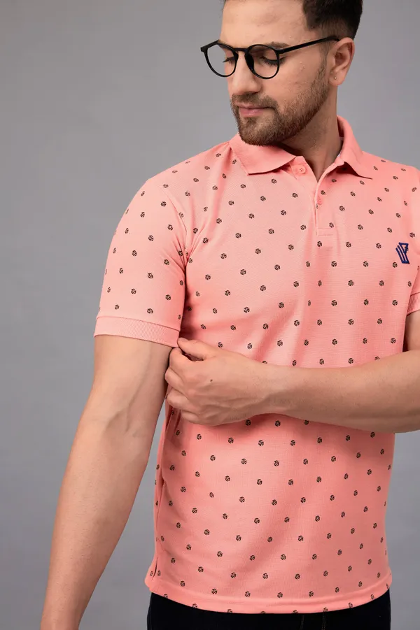 Printed_Men_Polo_Neck_Pink_T-Shirt