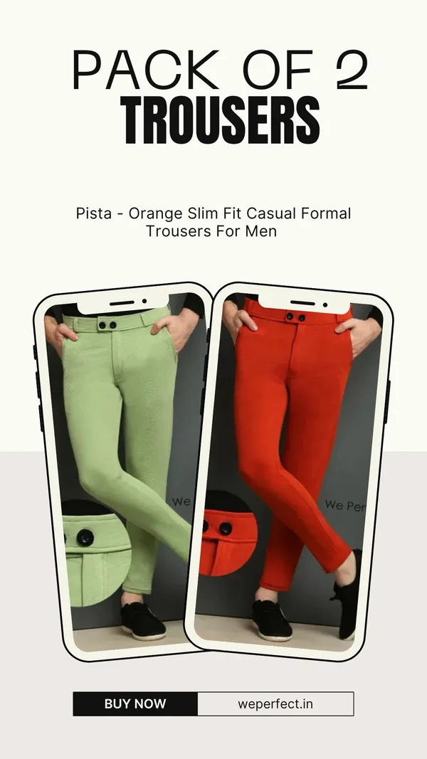 Orange-Pista_Slim_Fit_Casual_Formal_Trousers_For_Men_(Pack_Of_2)