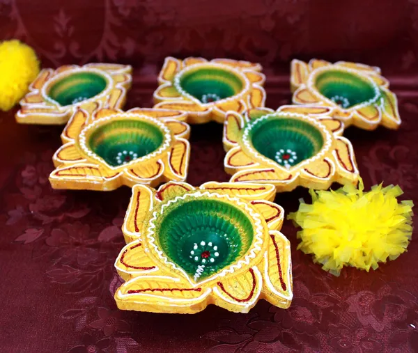 Pack_Of_12_Green_Terracotta_Diya_Set