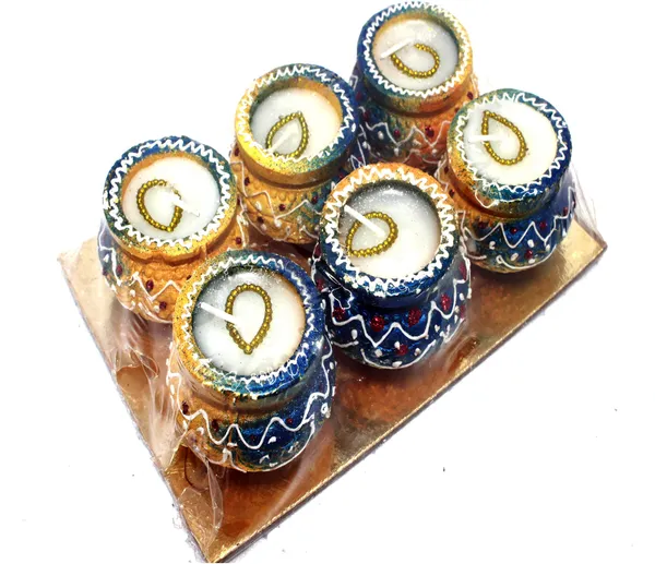 Pack_Of_6_Multicolor_Earthenware_&_Terracotta_Diya_Set