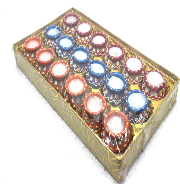 Pack_Of_18_Multicolor_Earthenware_&_Terracotta_Diya_Set
