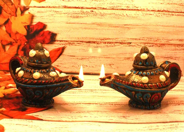 Pack_Of_2_Brown_Earthenware_&_Terracotta_Diya_Set