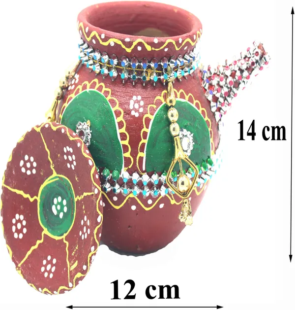 Pack_Of_5_Multicolor_Earthenware_Pooja_Thali_Set
