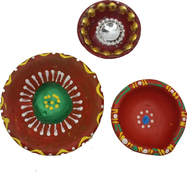 Pack_Of_4_Orange_Earthenware_Pooja_Thali_Set