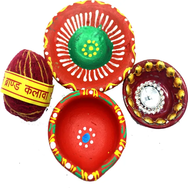 Pack_Of_4_Orange_Earthenware_Pooja_Thali_Set