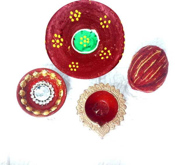 Pack_Of_4_Red_Earthenware_Pooja_Thali_Set