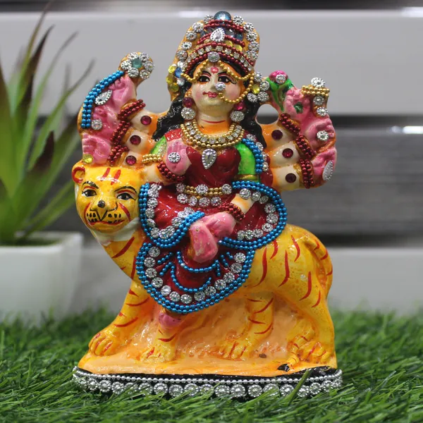 Multicolor_Glossy_Finish_Clay_Religious_Idol_&_Figurine_Showpiece_(15_*_9_cm)