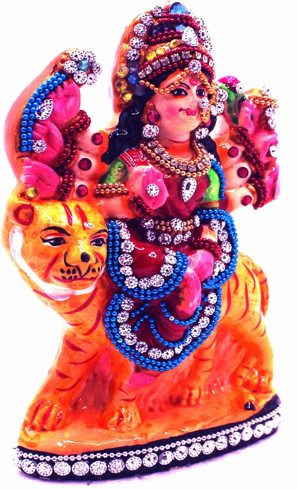 Multicolor_Glossy_Finish_Clay_Religious_Idol_&_Figurine_Showpiece_(15_*_9_cm)
