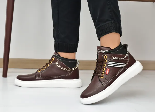 Men_Brown_Premium_High_Tops_Shoe_|_Soft_Sole_For_Strong_Feet_Support_|_Internal_Cushioning_for_Better_Breathability