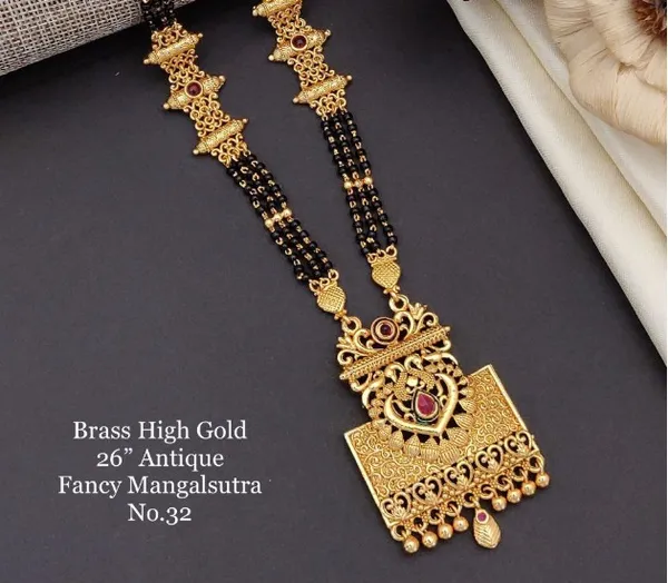 Golden_Brass_Mangalsutra_For_Women