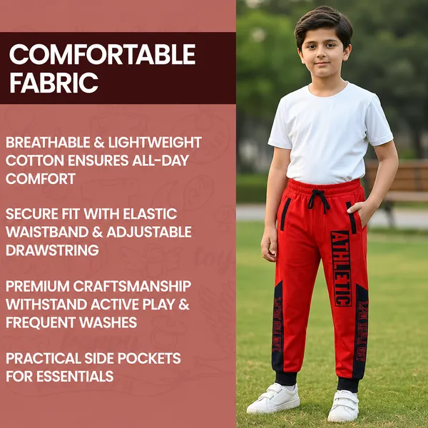 Red_Boys_Regular_Fit_Track_Pants