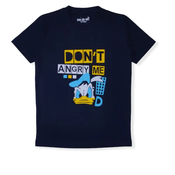 Navy_Blue_Printed_Half_Sleeves_Round_Neck_Cotton_T-Shirt_For_Boys