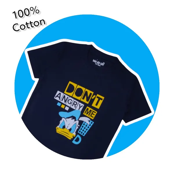 Navy_Blue_Printed_Half_Sleeves_Round_Neck_Cotton_T-Shirt_For_Boys
