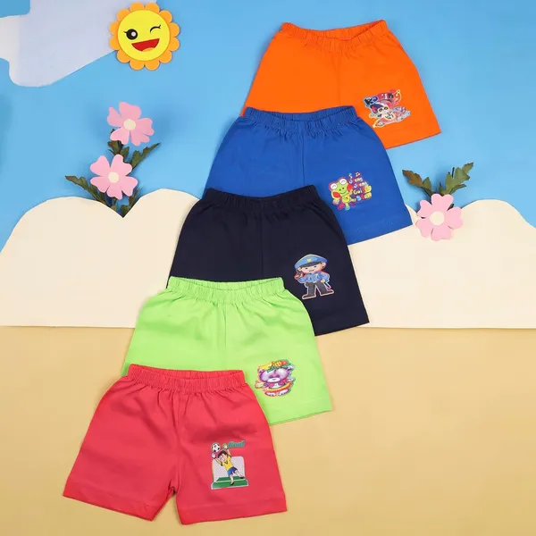 Multicolor_Boys_&_Girls_Regular_Cotton_Shorts_-_Pack_Of_5